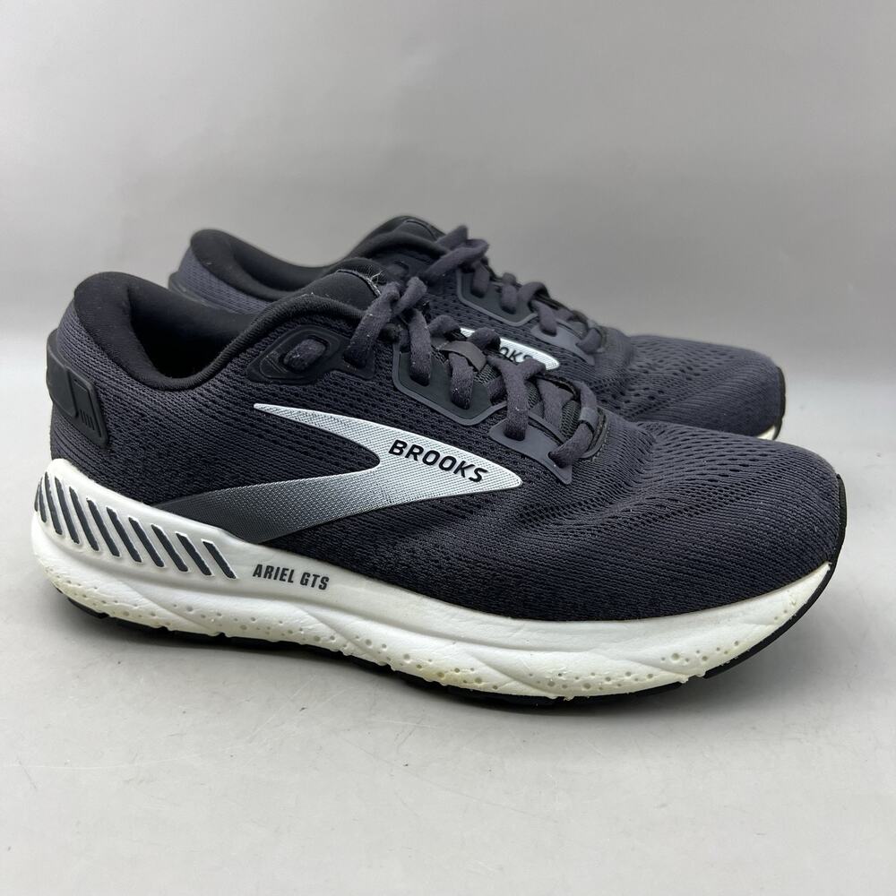 Brooks Ariel GTS 24 Running Shoes Women Size 7.5 D Black Gray Comfort Sneakers